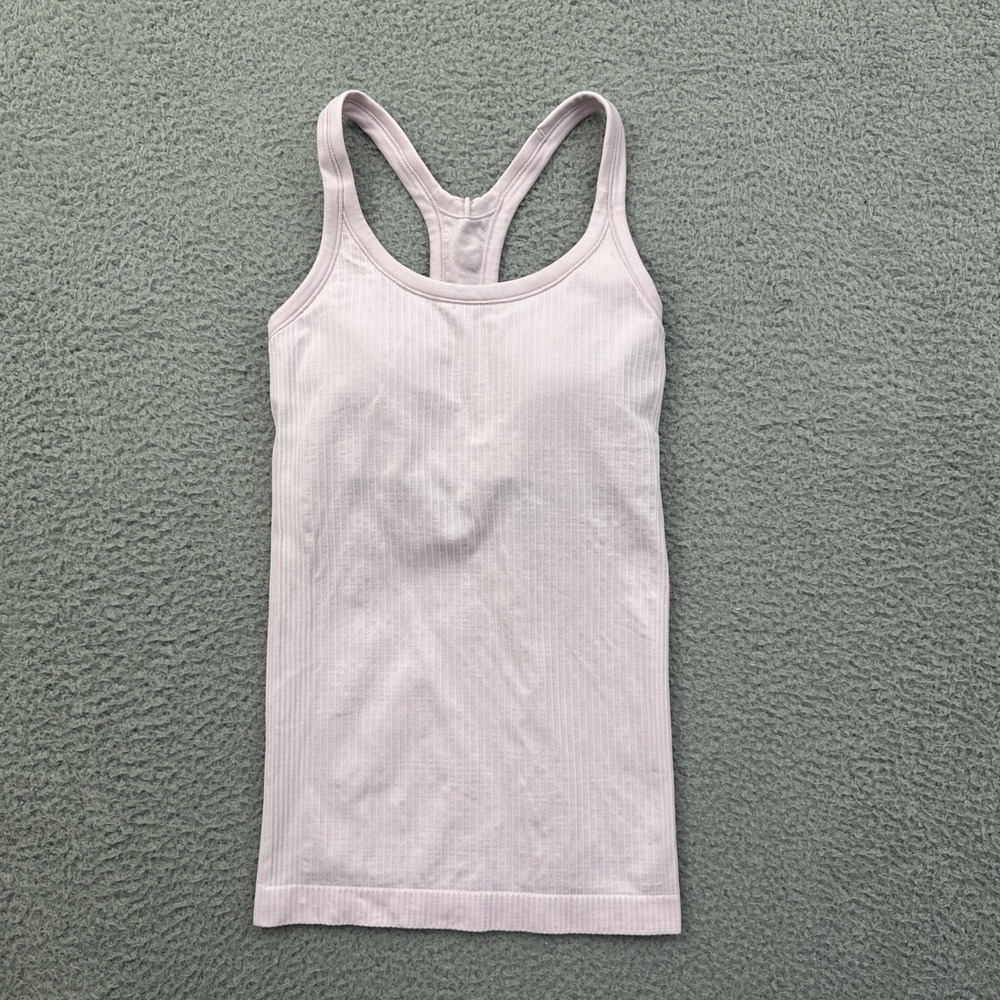 Lululemon Ebb To Street Tank Top Meadowsweet Pink Athletic Athleisure Women's 2
